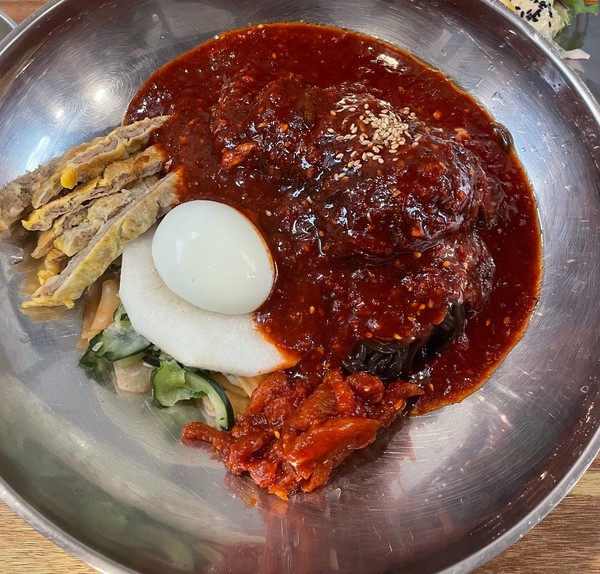 가오리 회무침 냉면.