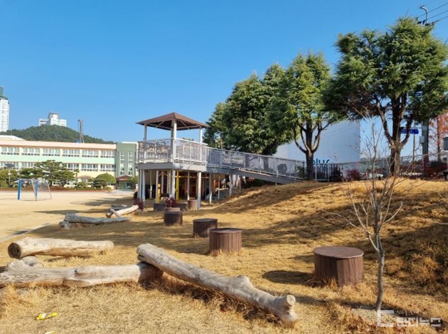 창원시 성산구에 있는 대원초등학교 상상숲 [사진=한중권]