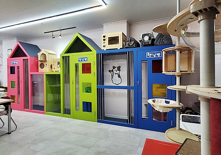 동물사랑연대고사모 센터 내부 모습