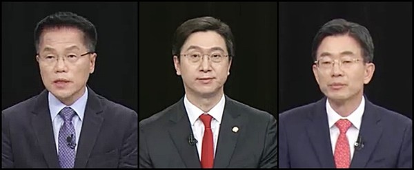 더불어민주당 한경호 후보, 국민의힘 강민국 후보, 무소속 김병규 후보 @MBC경남 22대 국회의원 선거 후보자 토론회  