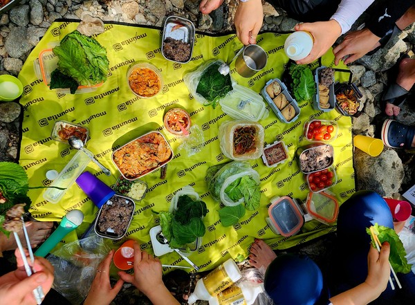 초록걸음만의 자랑인 초록 도시락, 자연이 그대로 반찬인...