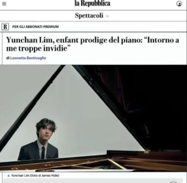 이탈리아 일간지 ‘라레푸블리카’와 한 인터뷰