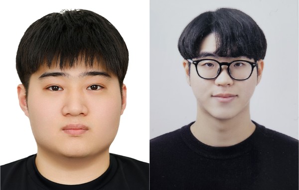 경상국립대학교 나노신소재융합공학과 박준호, 강정민 씨(왼쪽부터). (사진 제공: 경상국립대학교)